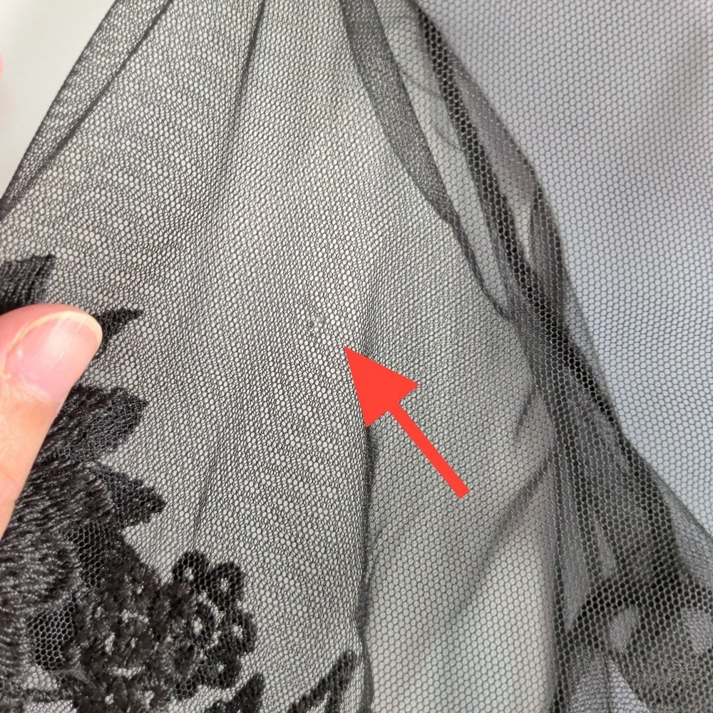 Whimsigoth Fairy Sheer Mesh Floral Embroidered Duster Kimono Robe